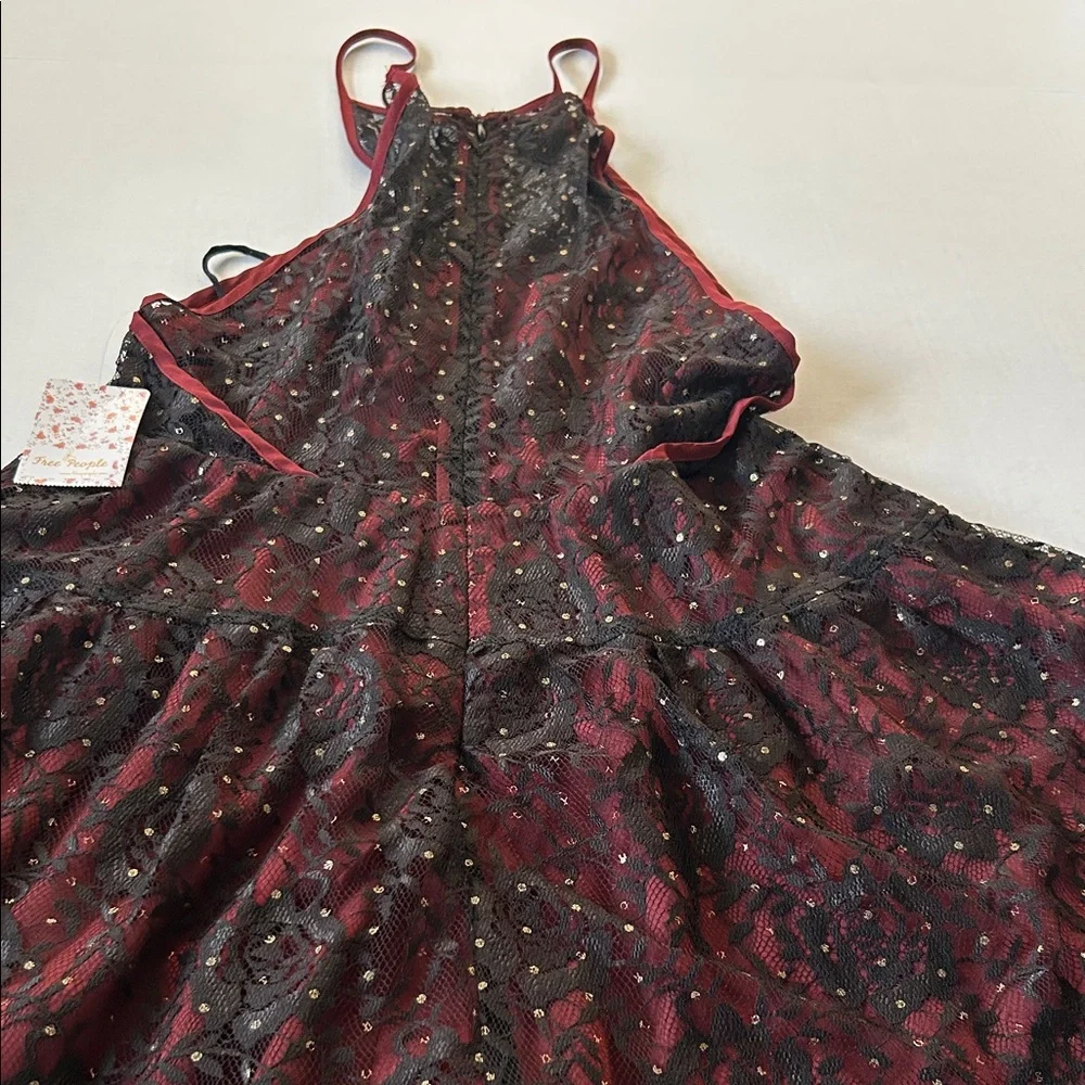 Free People Women Formal Dress - Red and Black